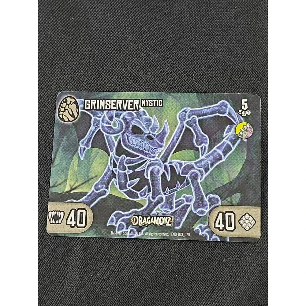 Dragamonz Grimserver Rare Mystic With Card Dragon Minifigure Mini Figure Animal